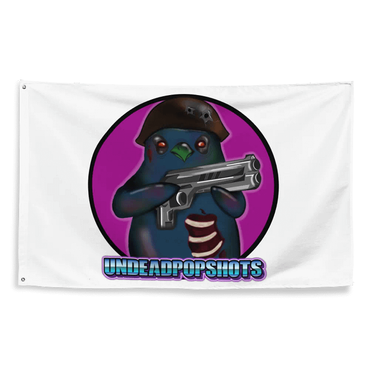 UndeadPopShots Penguin Flag Logo Color Dark Pink product image (2)