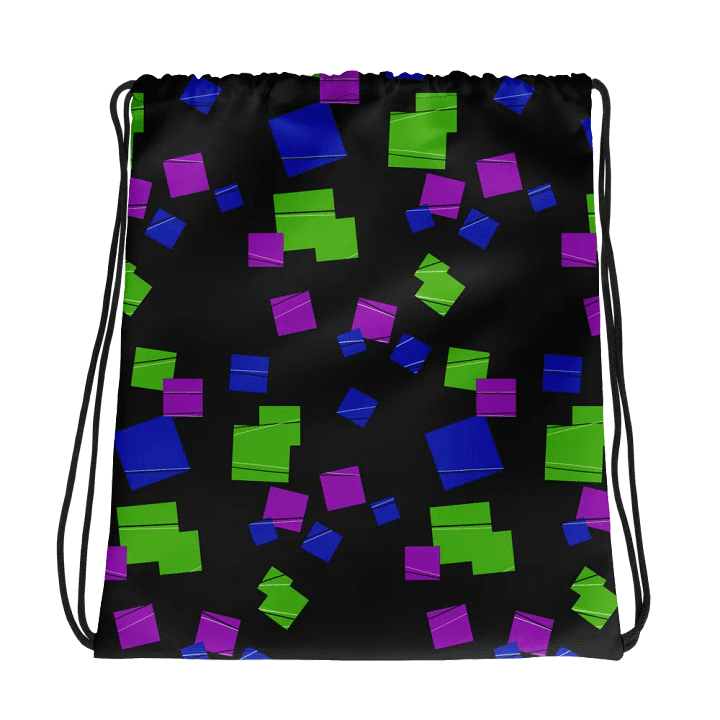 Glitch Pattern All-Over Drawstring Bag product image (1)
