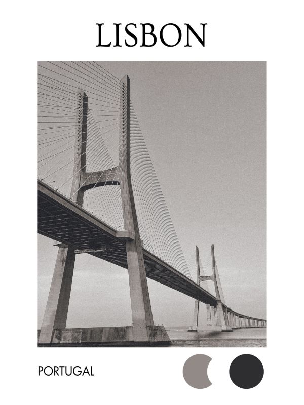 Vasco da Gama Bridge - Black & White / Digital product image (1)