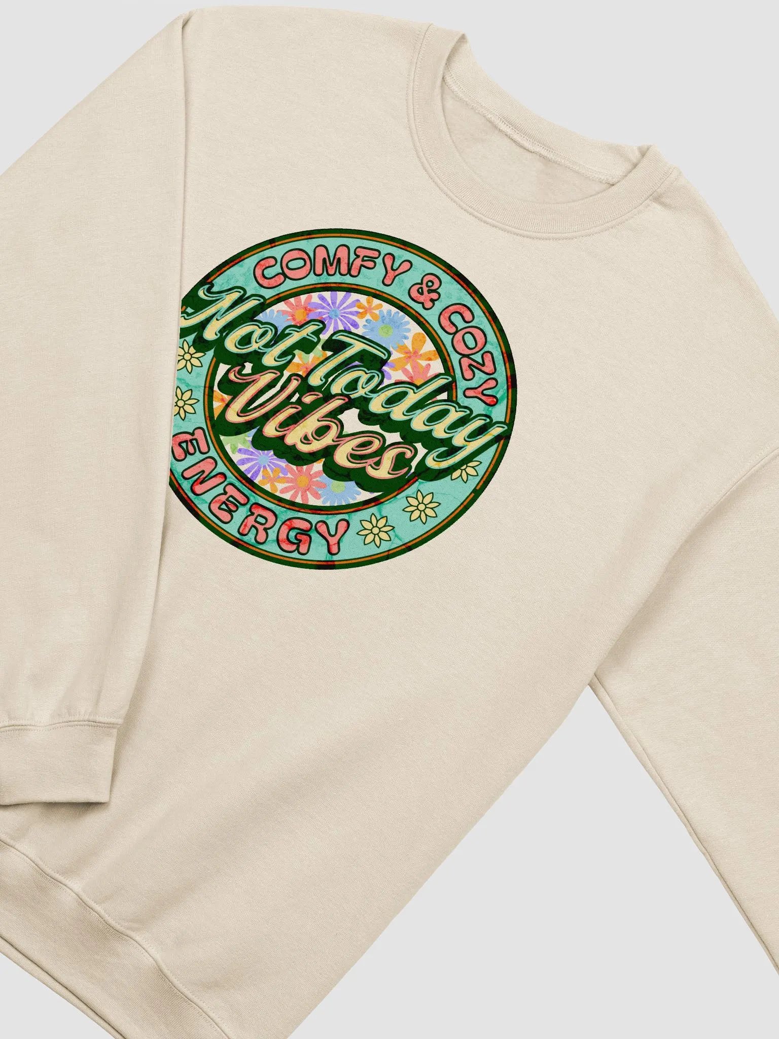 Not Today Vibes Floral Bliss Crewneck Sweatshirt product image (2)