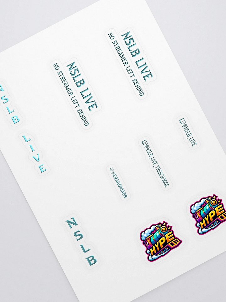 NSLB LIVE Hype Train Sticker Sheet product image (1)