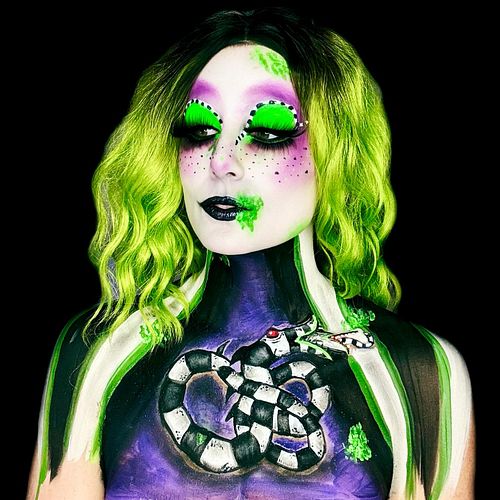 BEETLEJUICE 
Had to do another #beetlejuice look with the new movie.
Products used:
@graftobianfx crème paint in white
@mehro...