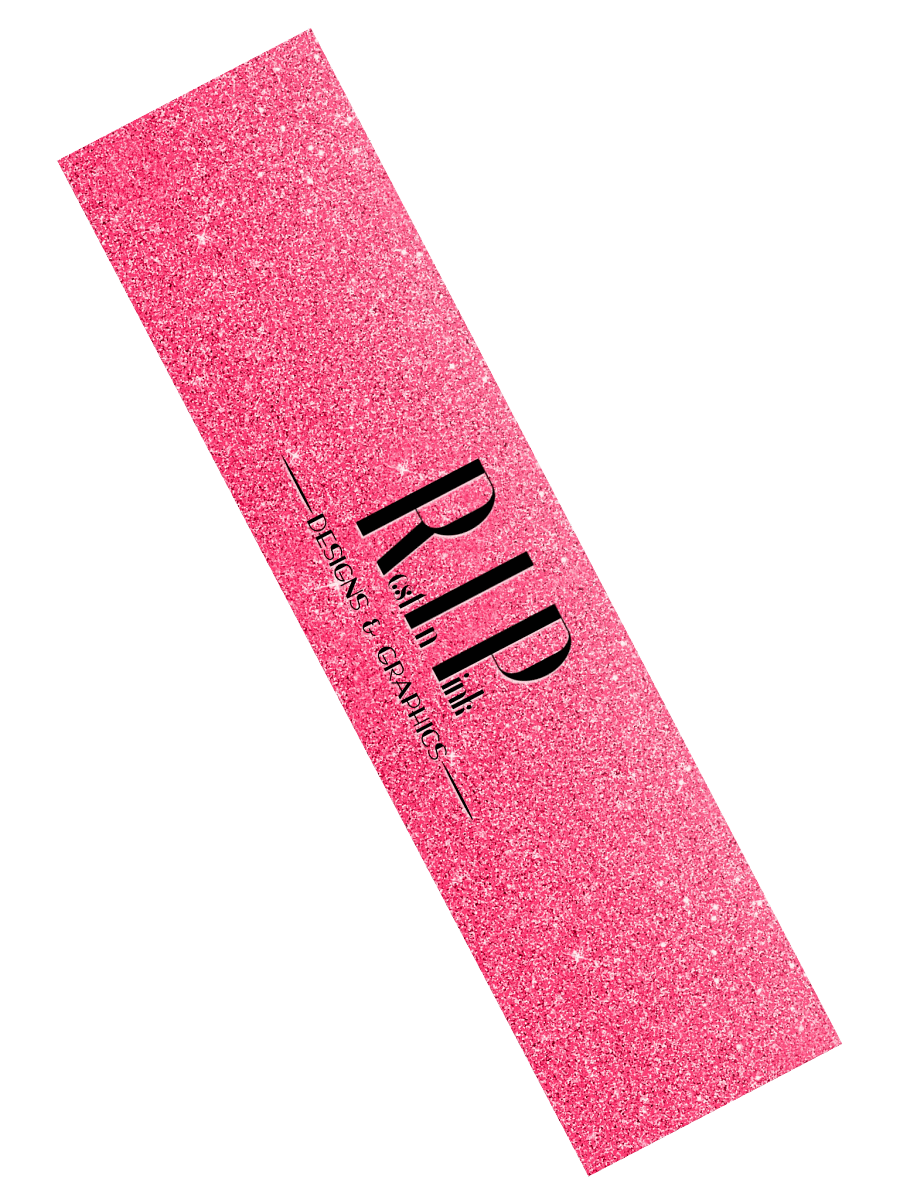 RIP Minimalist Dark Glitter Logo Bumper Sticker product image (2)
