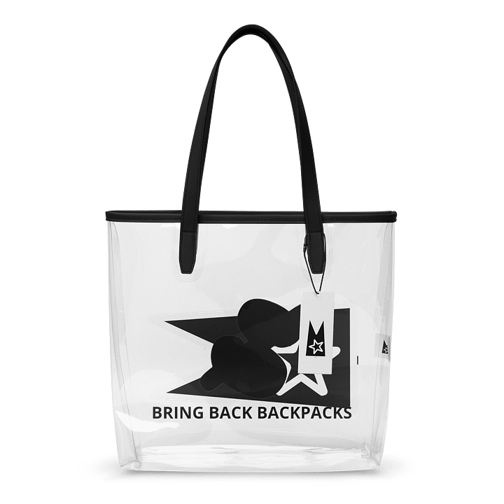 Bring back backpacks clear tote product image (1)