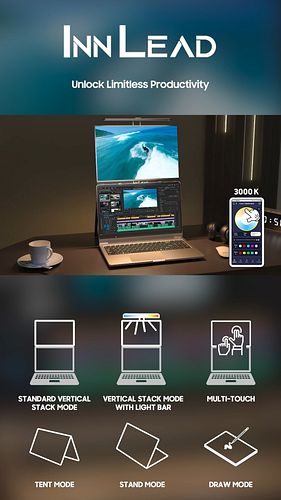 InnLead 3-in-1 Portable Stack Monitor One Screen, Endless Possibilities! #DUOONEStackMonitor
#SpecialSale
#PrimeDay
#Dual4KSc...