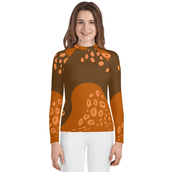 Wild Orange Youth Rash Guard product image (1)