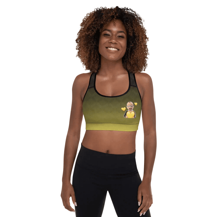 Hearts Emote - Padded Sports Bra product image (1)