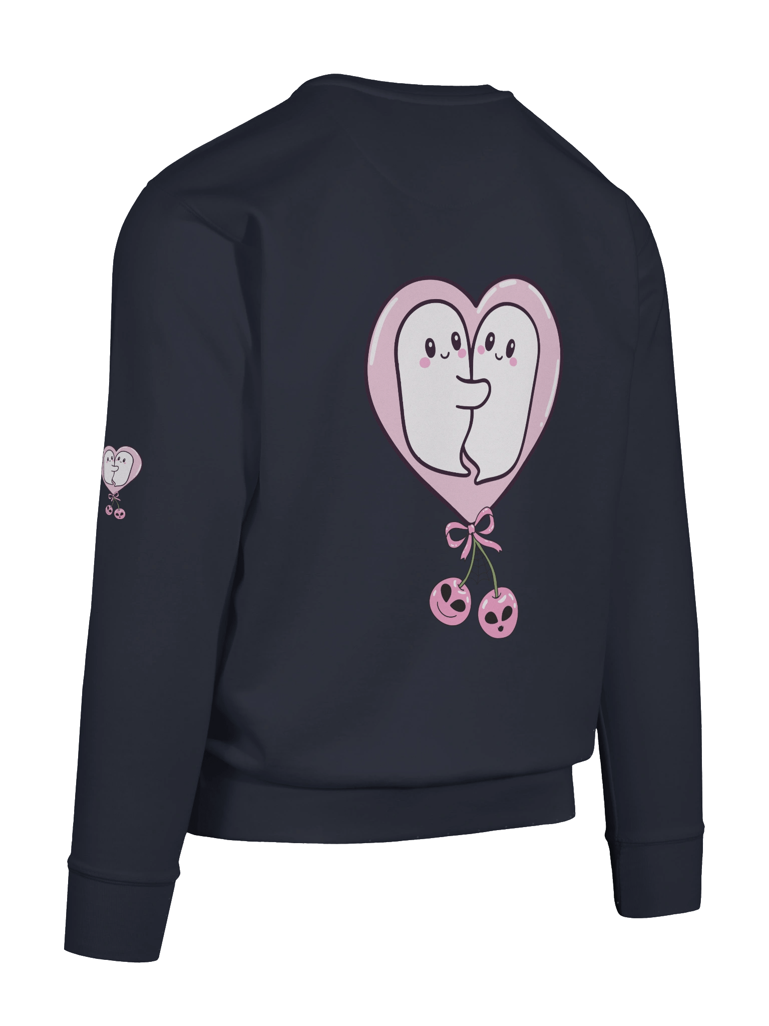 Cute Ghosts in Love Sweatshirt – Heart & Cherries product image (123)