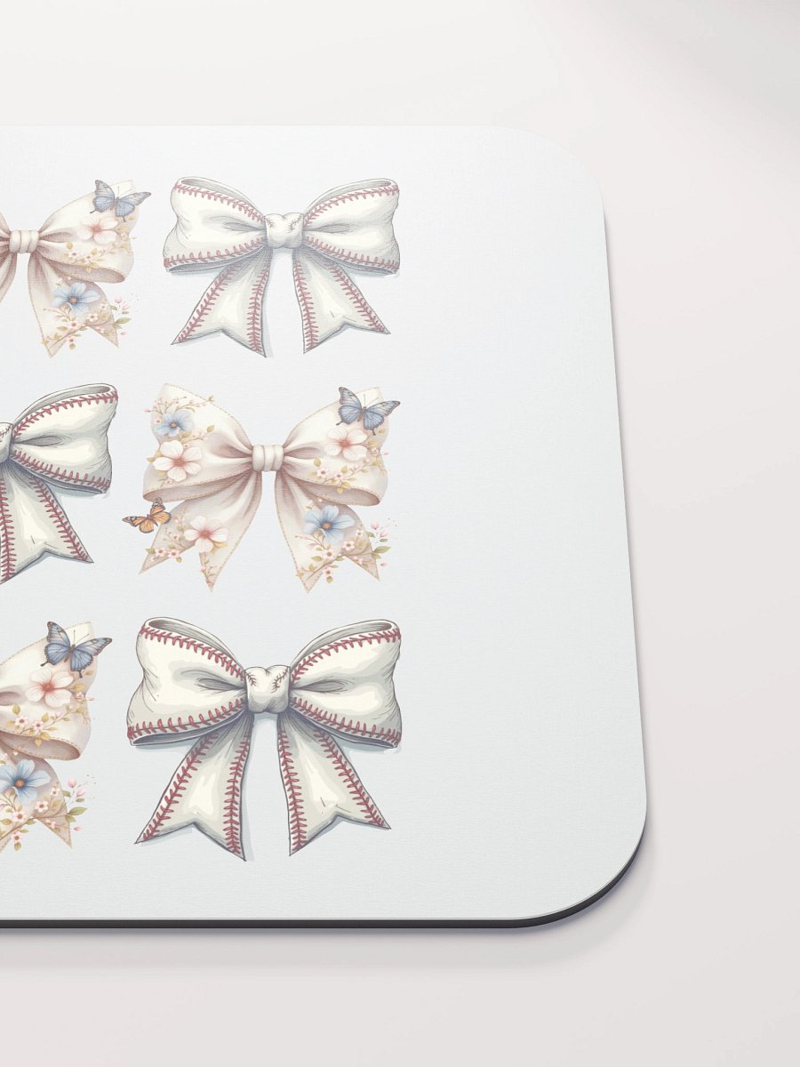Spring Bows Baseball Floral Fantasy Mouse Pad product image (5)