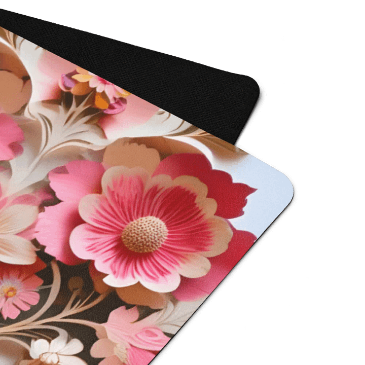 Pink Floral 1 Yoga Mat product image (1)