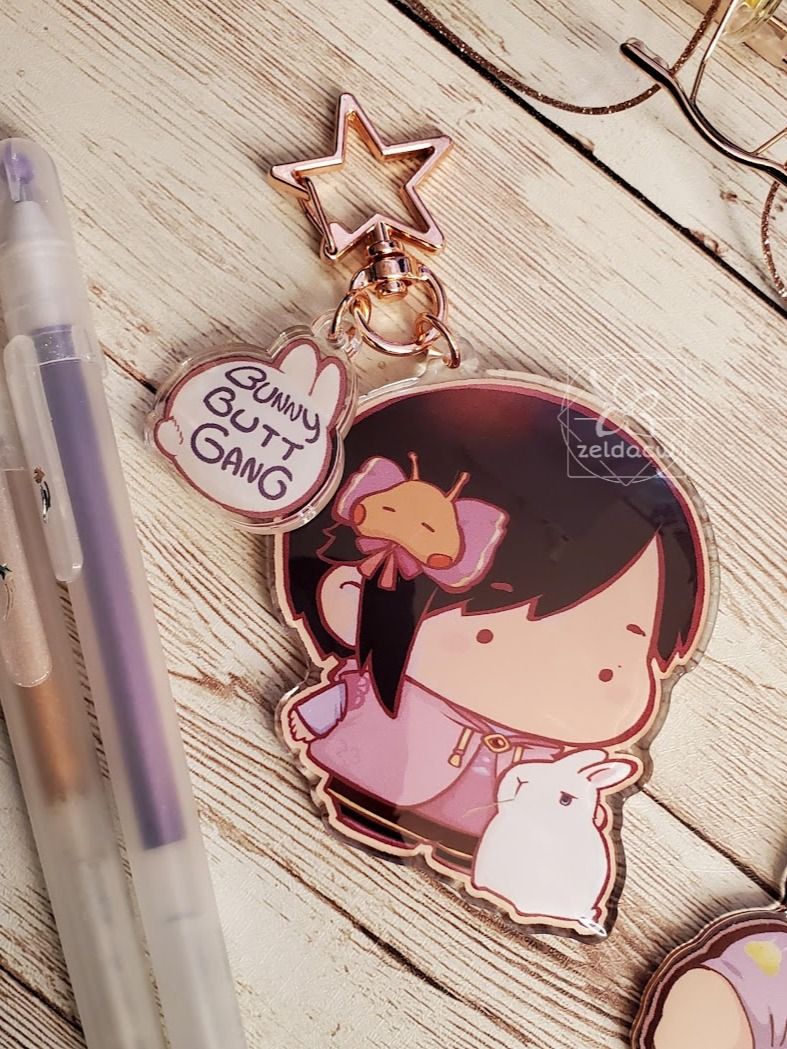 Bunny Butt Gang Acrylic Keychain product image (1)