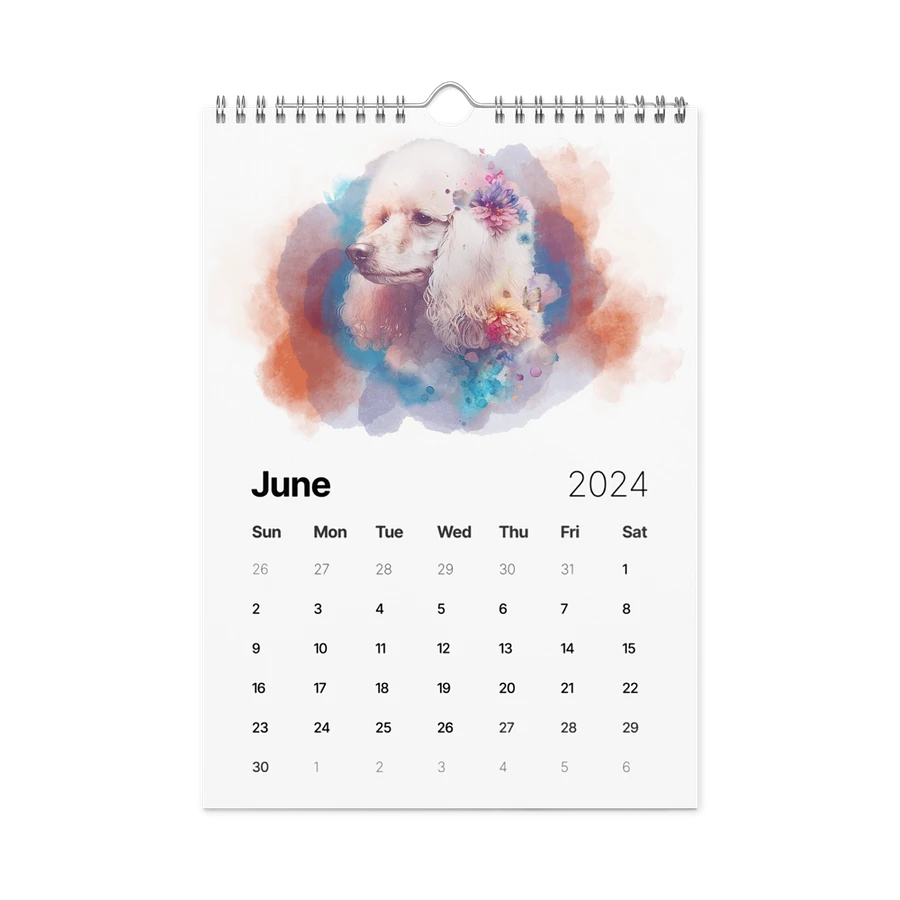 Watercolor Dogs 2024 Wall Calendar, 12 Month product image (9)