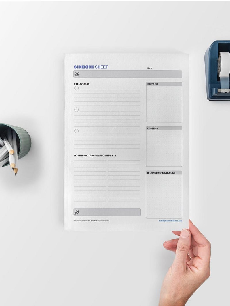 The Sidekick Sheet [Daily Planner Template]
