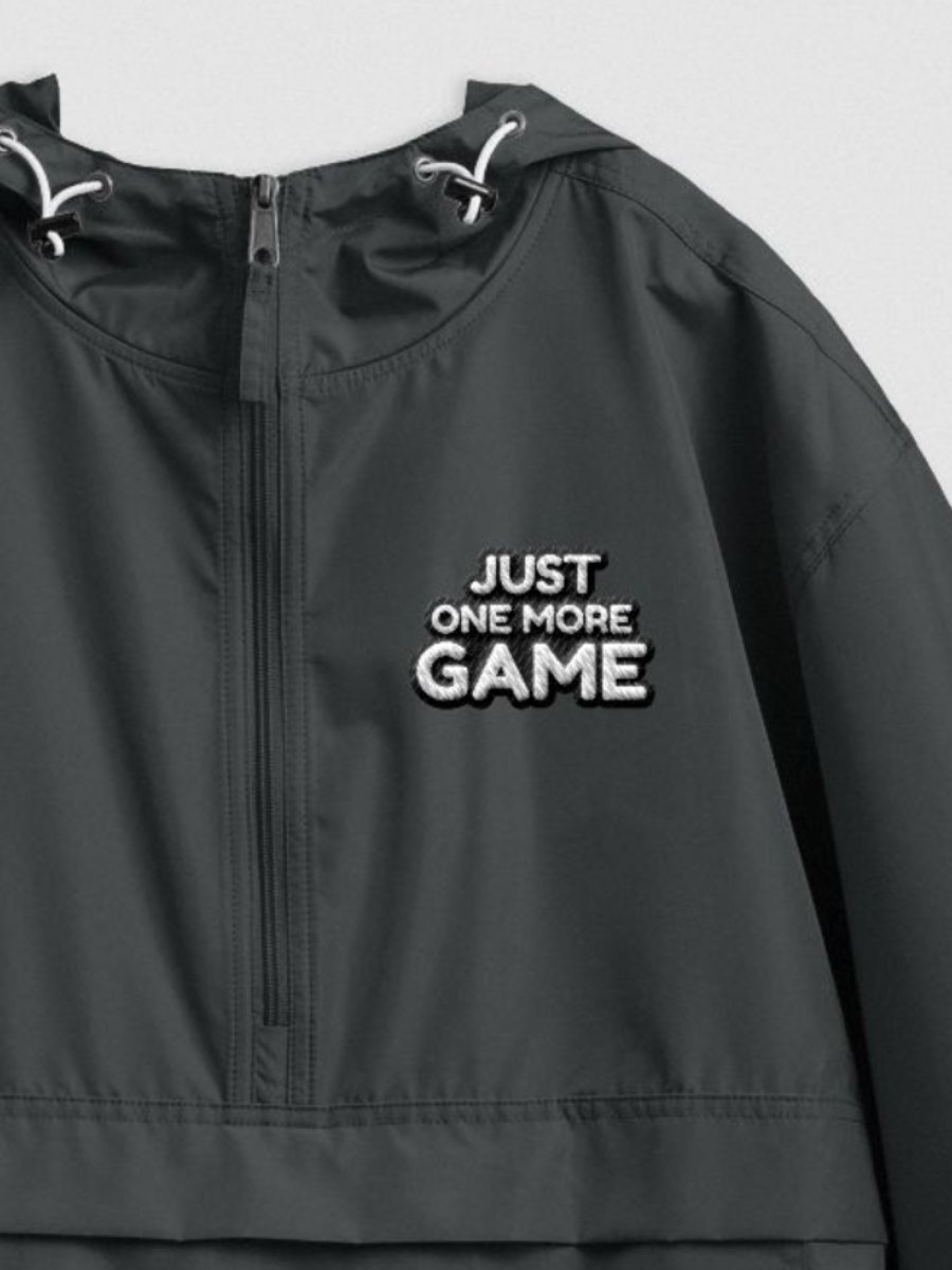 Just One More Game Embroidered Packable Jacket product image (1)