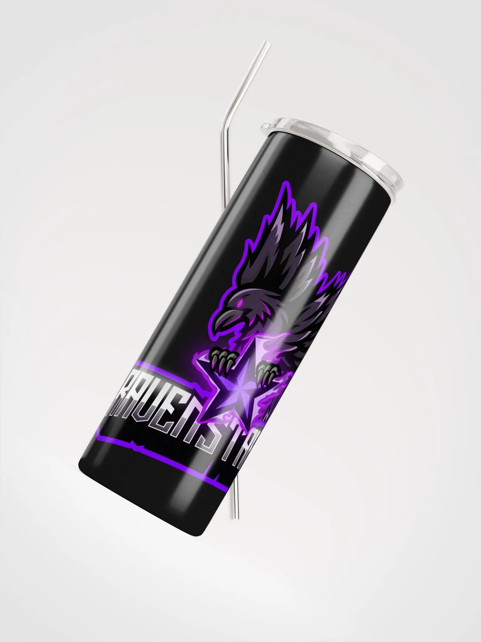 Raven Logo Tumbler with Straw product image (4)
