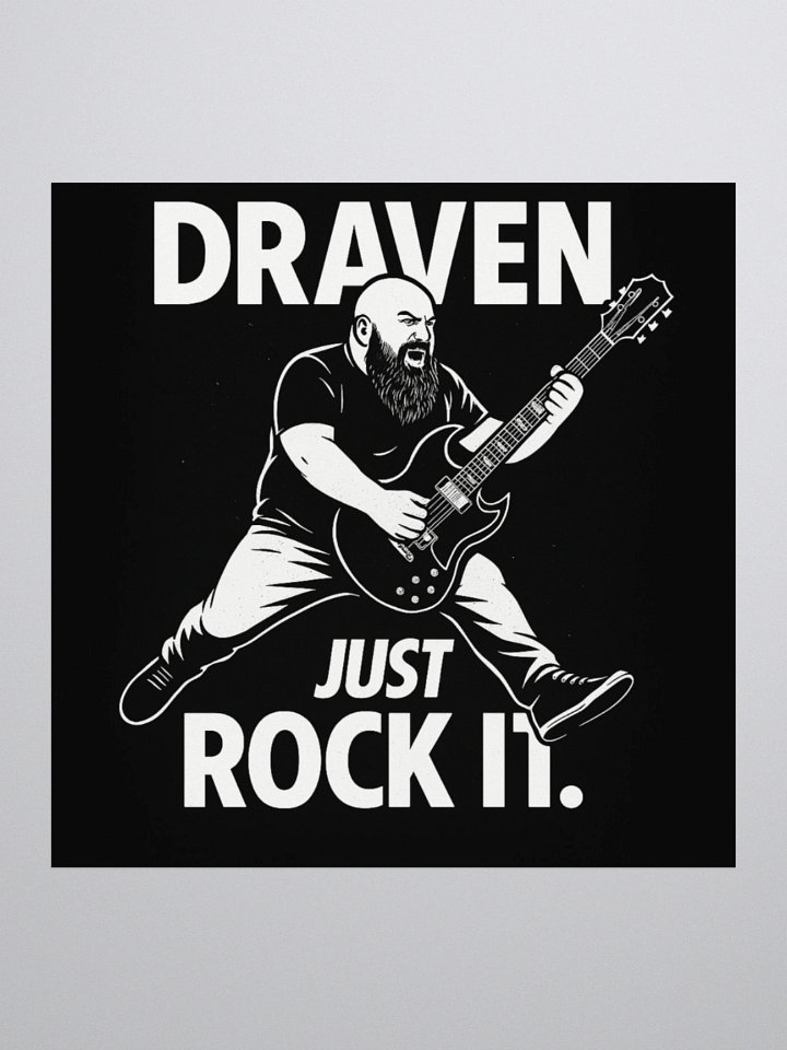 Draven "Just Rock It" Sticker product image (2)