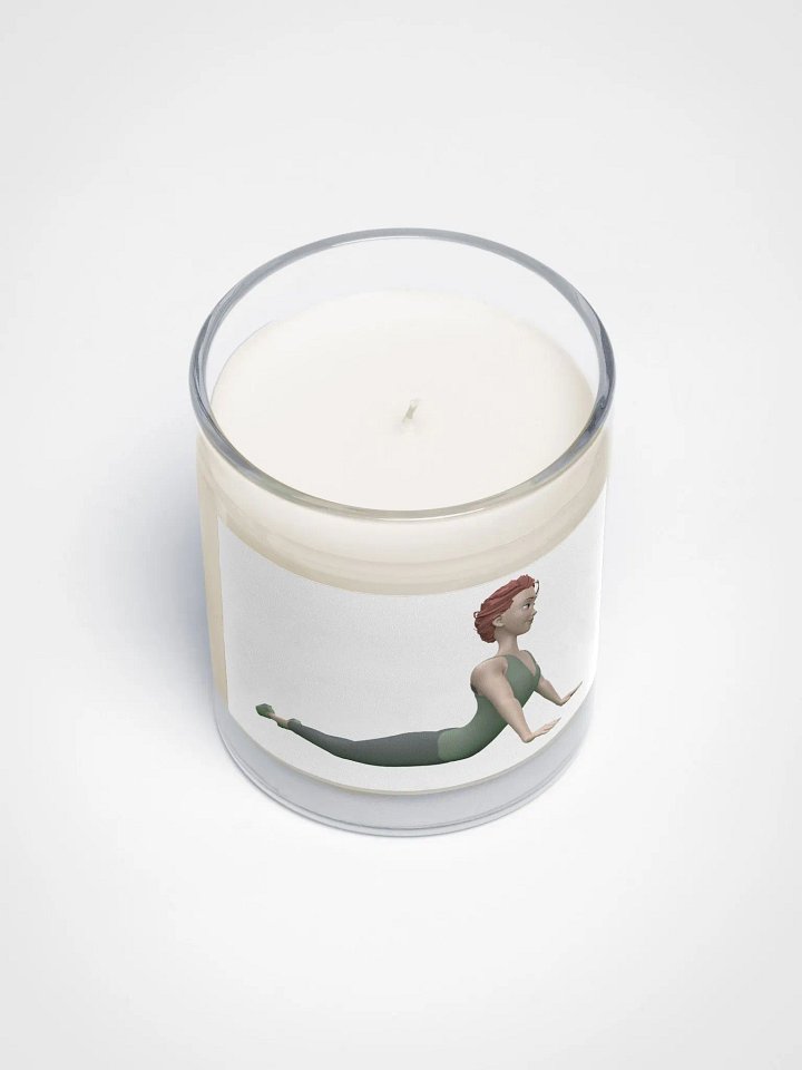 Bougie en cire de soja dans un bocal en verre transparent product image (2)