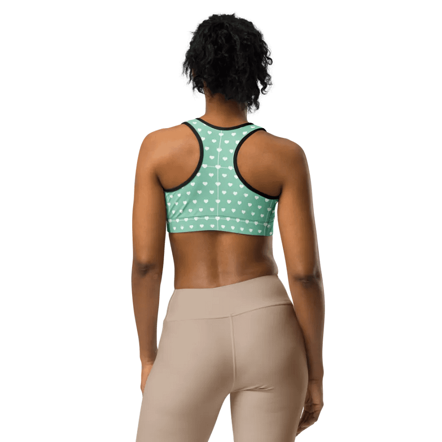 Pastel Heart Seamless Pattern Sports Bra - V1 product image (1)