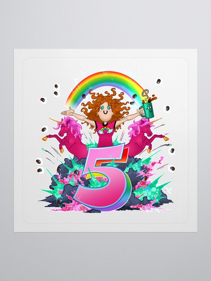 LadyAm5Years Sticker product image (2)