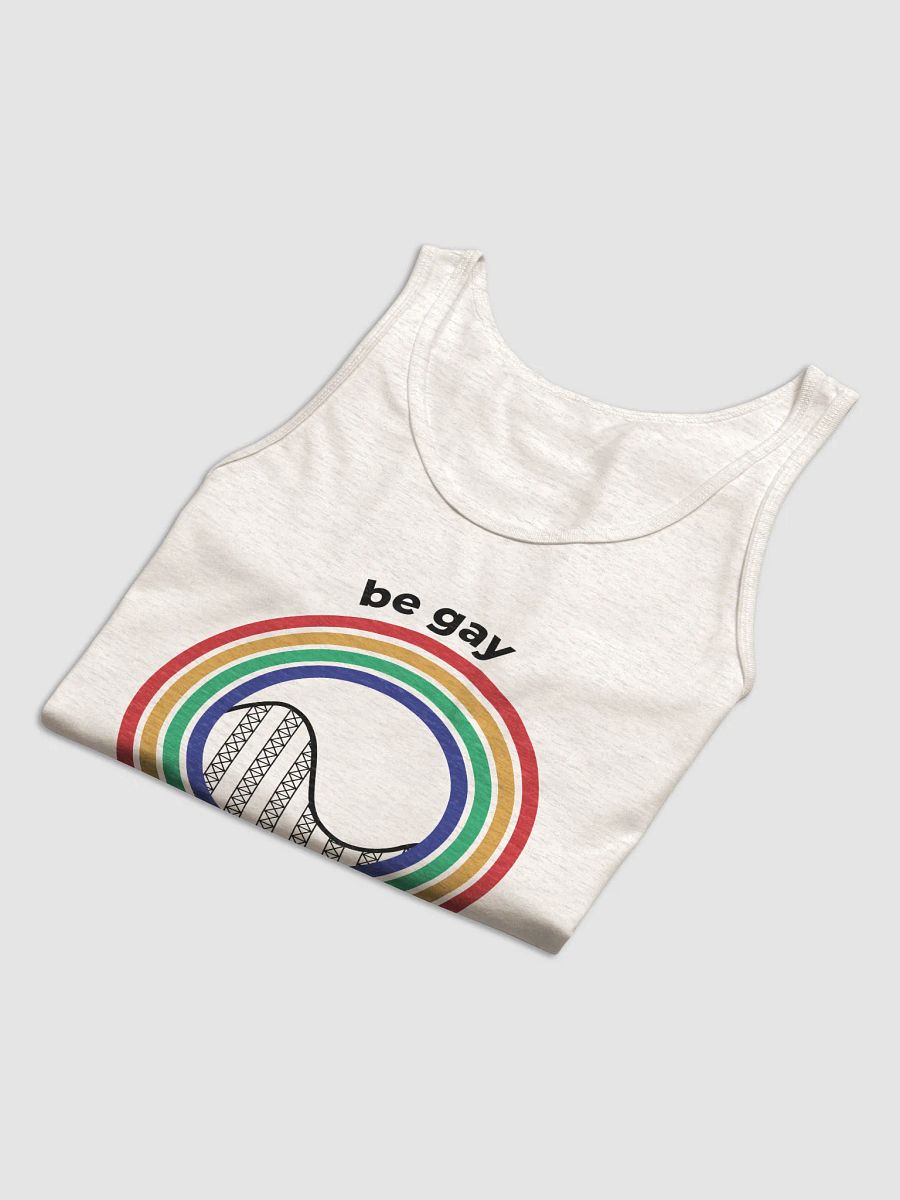 Be Gay Ride Roller Coasters Tank Top - Light product image (3)