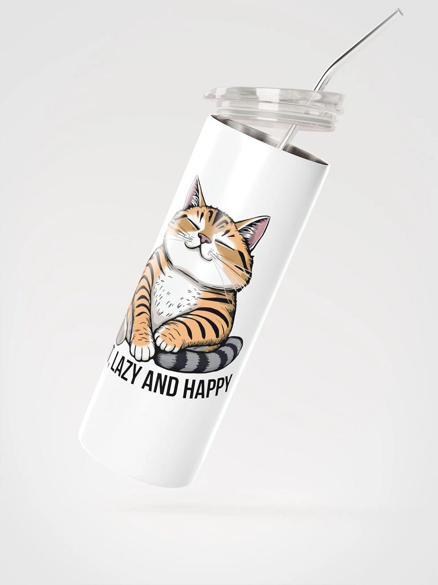 fat, lazy and happy stainless steel cup product image (2)