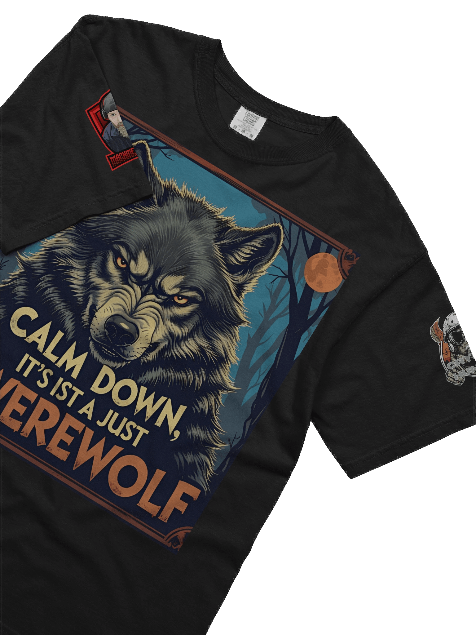 Calm down, it's just a werewolf tee product image (5)