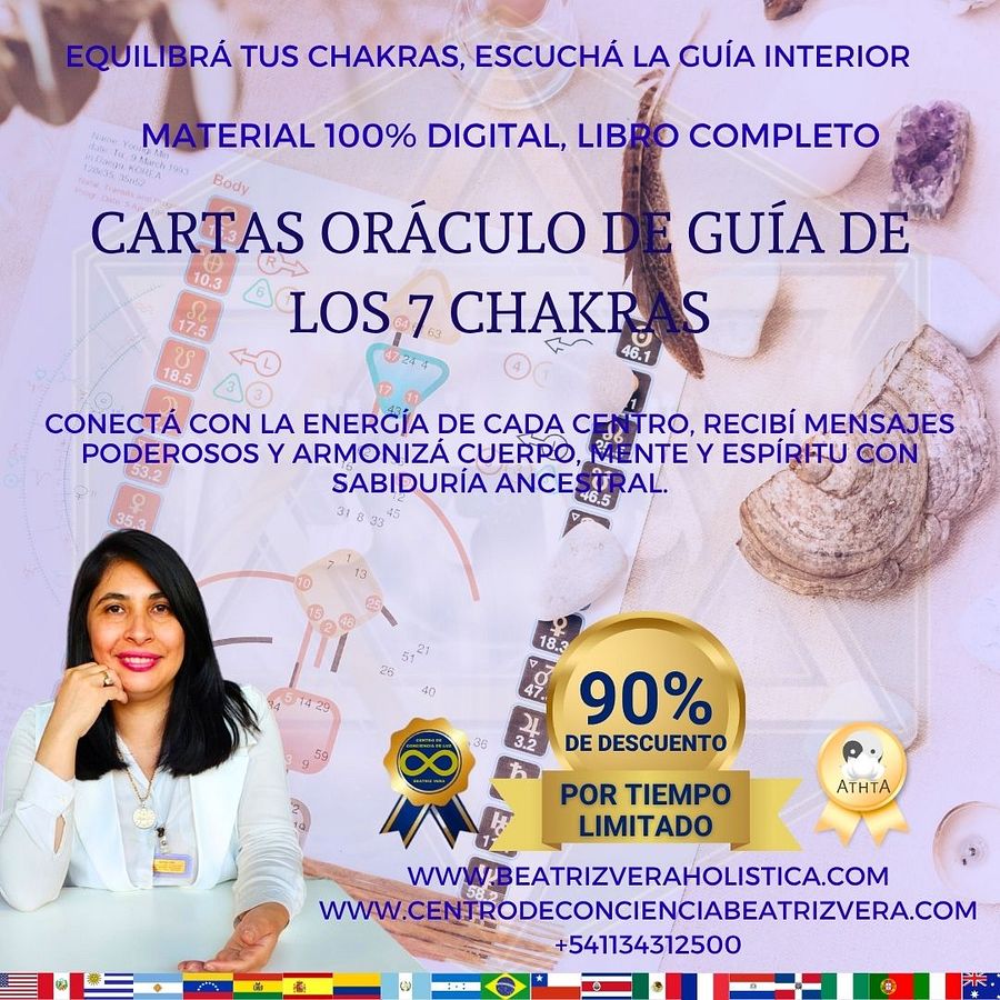 Cartas guía de los siete chacras + libro explicativo (para imprimir) product image (1)