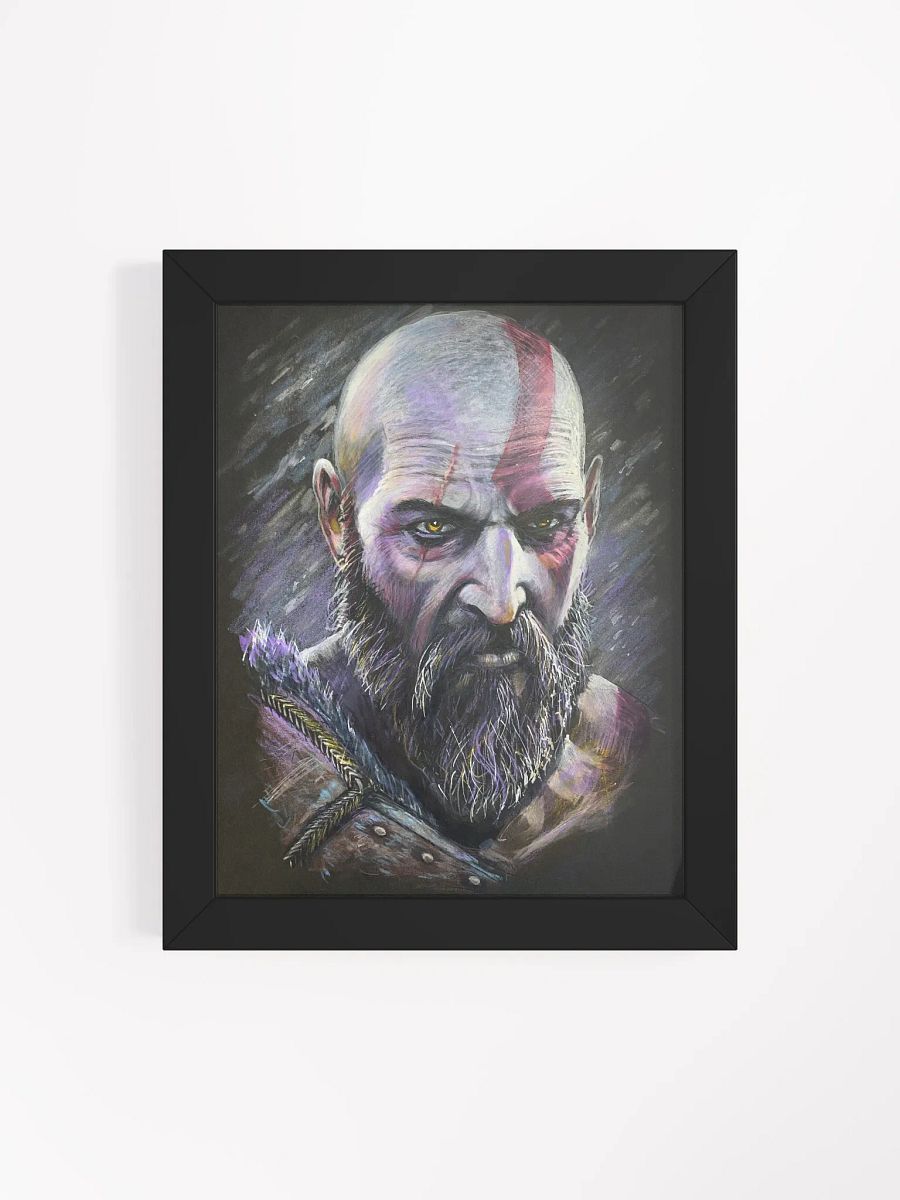 Kratos God of War Ragnarok Matte Print Framed product image (4)