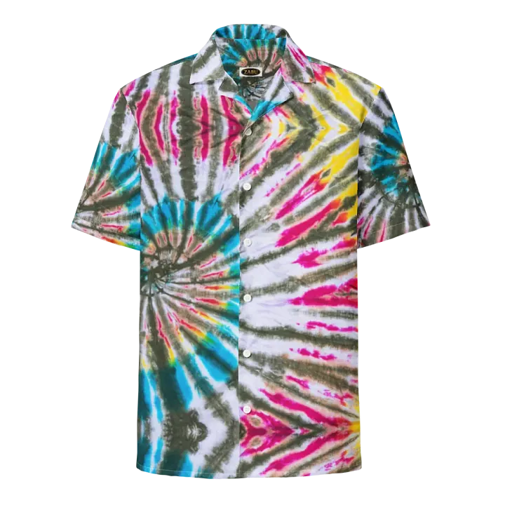 Cosmic Burst Tie-Dye Hawaiian Shirt product image (1)
