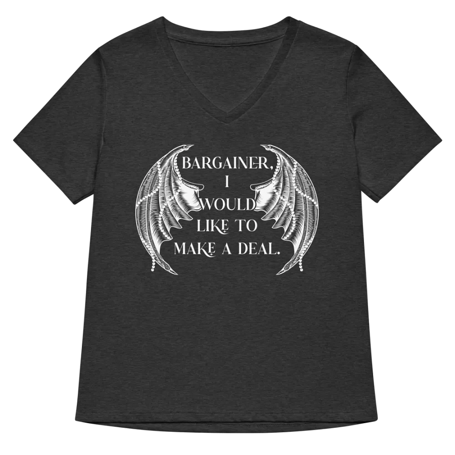Bargainer Calling Card Bella+Canvas Women's Relaxed V-Neck T-Shirt product image (6)