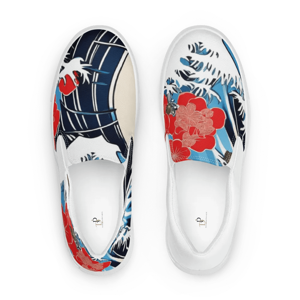 Kanagawa Wave Women's Slip-On Shoes product image (1)