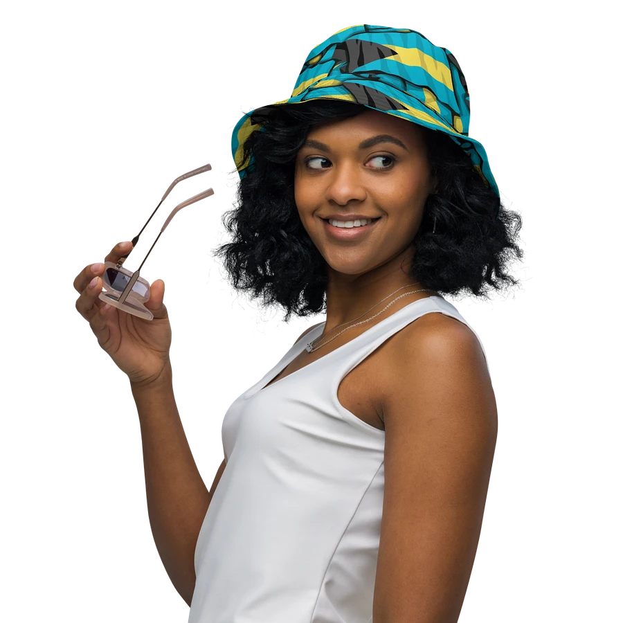Bahamas Hat : Bahamas Flag Bucket Hat product image (4)