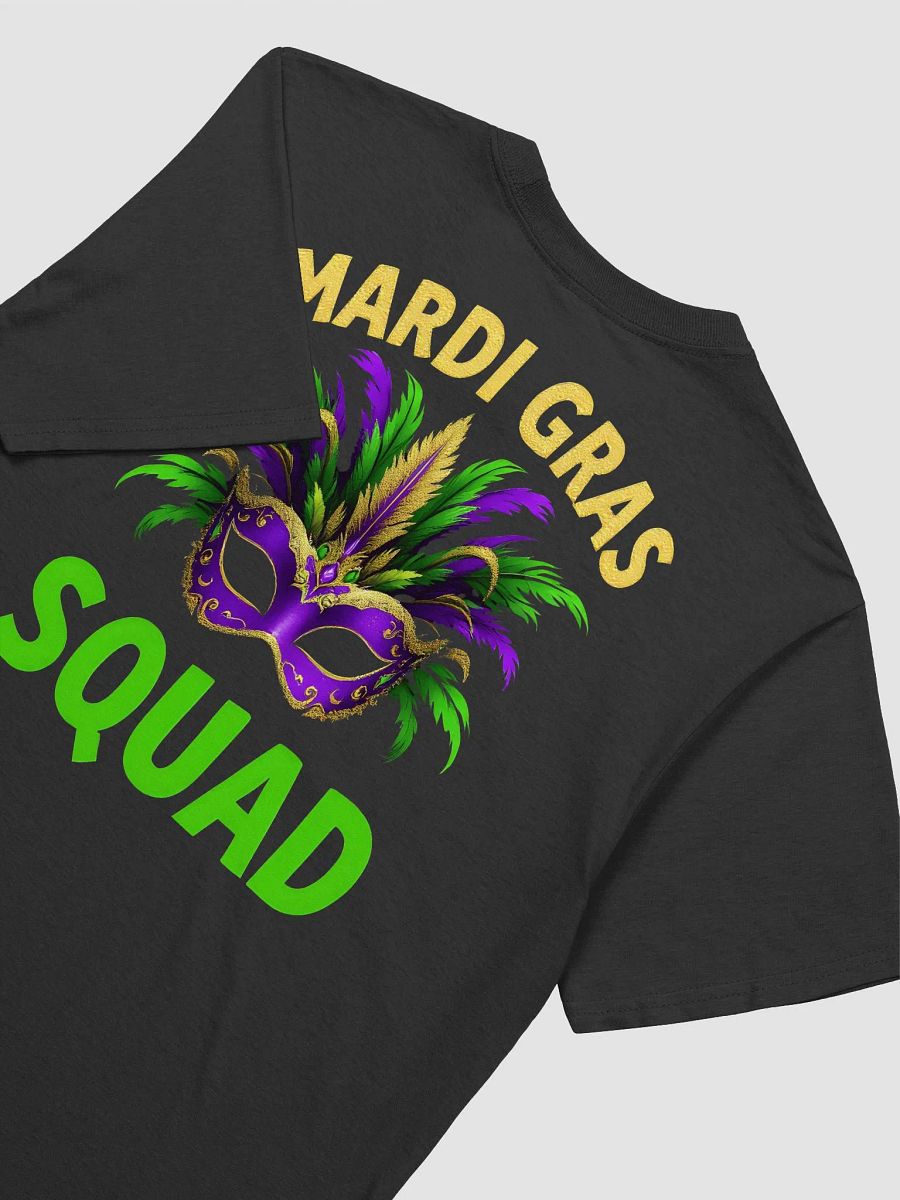 Mardi Gras Squad Feathered Mask Tee product image (4)