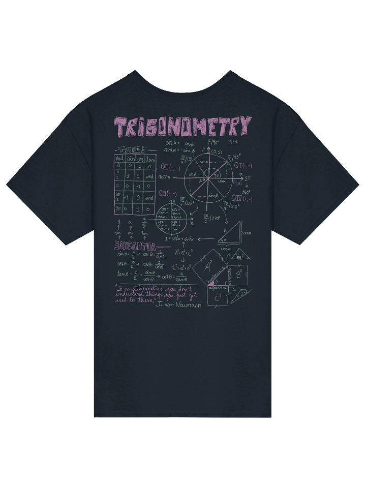 Trigonometry t-shirt product image (2)