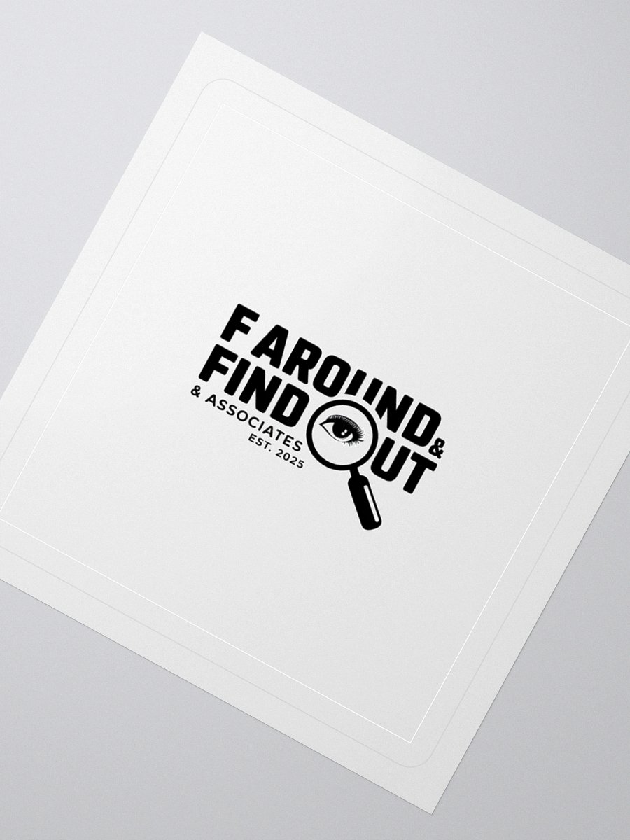 F AROUND & FIND OUT Magnifying Glass Sticker Set product image (5)