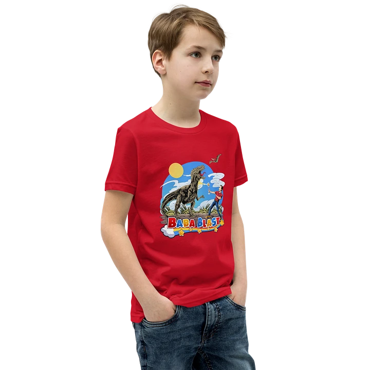 Youth Baba Blast Dino T-Shirt (Red) product image (2)