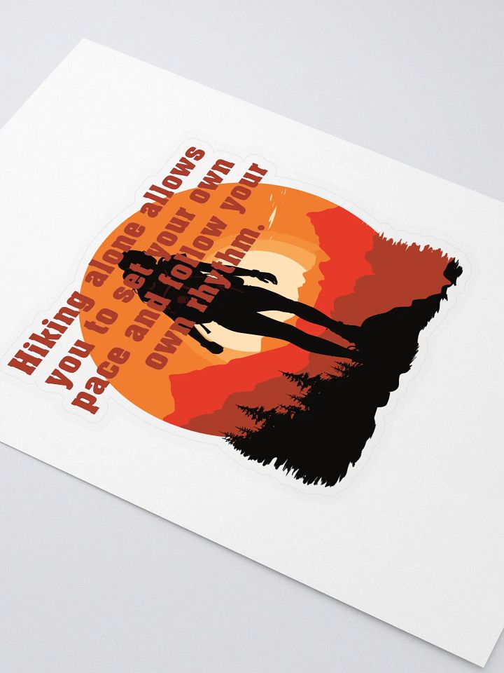 Hiking alone allows you to set your own pace and follow your own rhythm. product image (2)