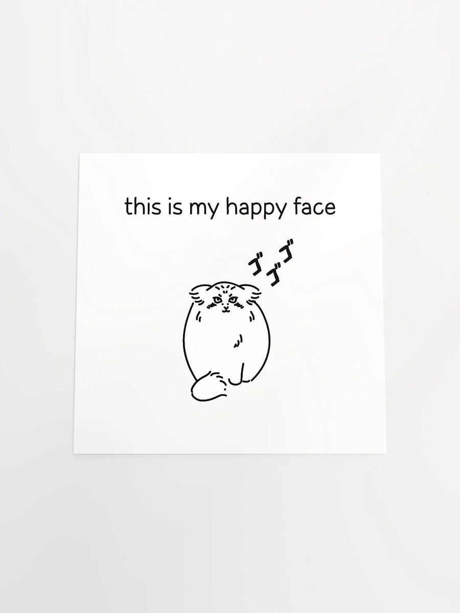 This Is My Happy Face - Matte Poster product image (4)