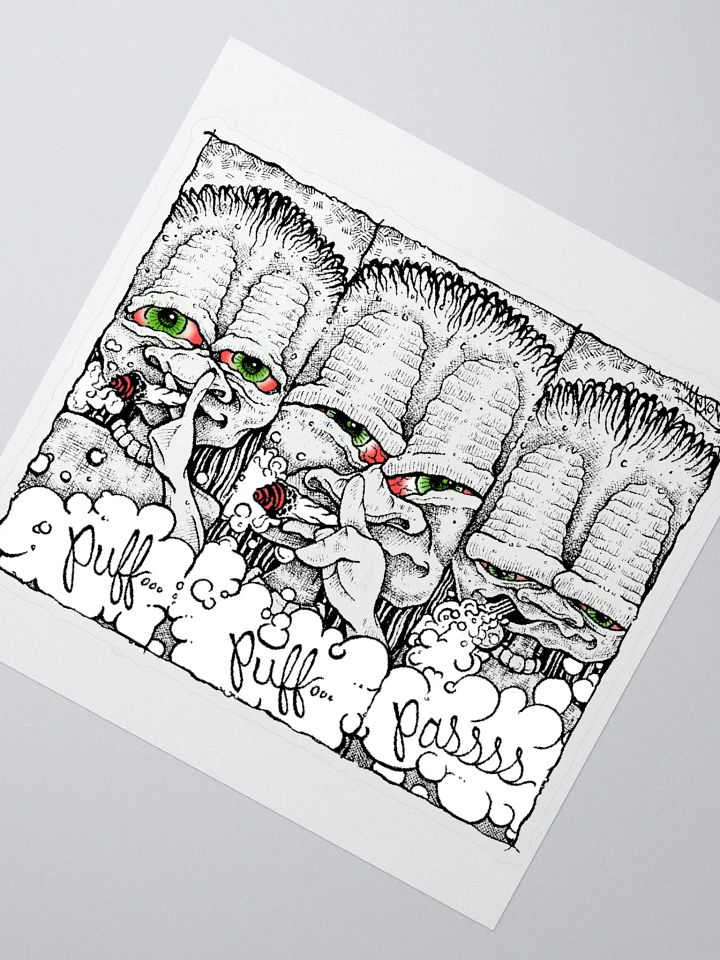 Puff, Puff, Pass Kiss Cut Sticker product image (2)