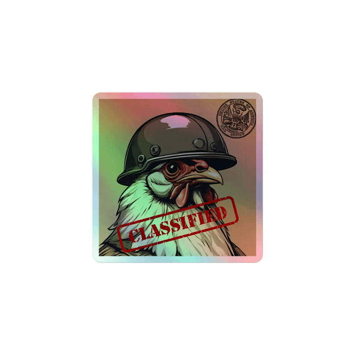 Classified Clucker Holographic Sticker Sheet product image (1)