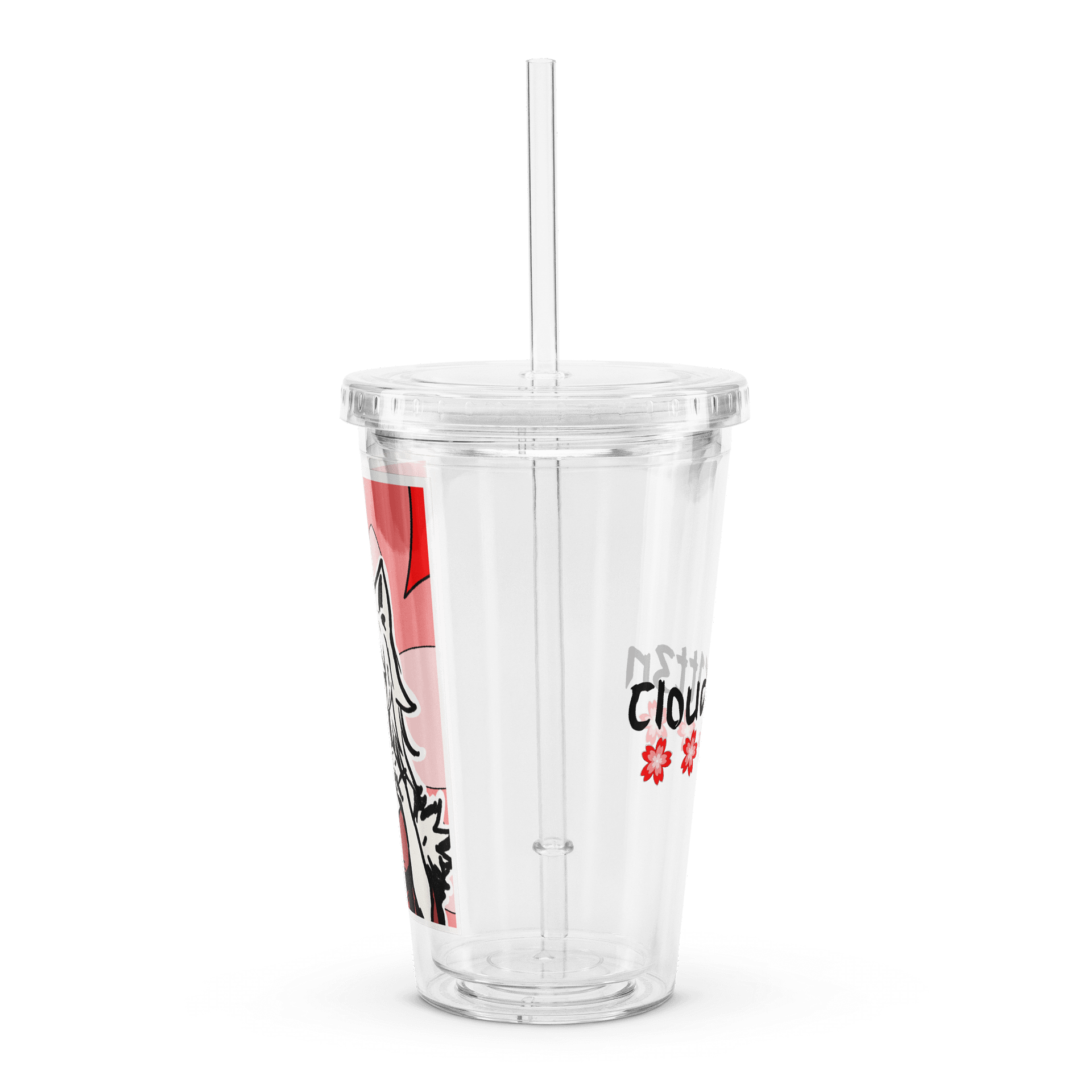 Sakura Japanese Brush Hand Heart Plastic Tumbler product image (4)