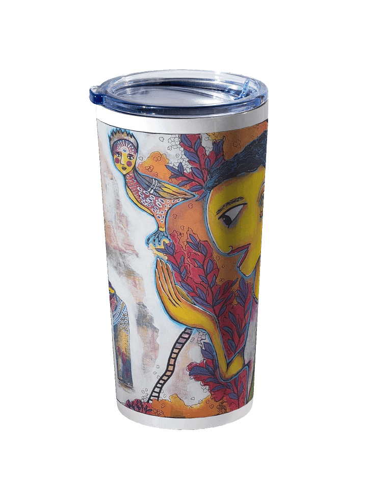 Art-Inspired Stainless Steel Tumbler – I Have Hope That Peace Will Fly Again, Reusable & Vibrant product image (2)
