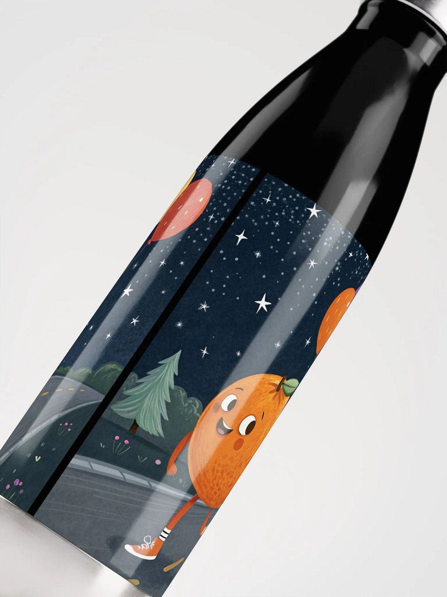 Happy Orange Stainless Steel Water Bottle product image (5)