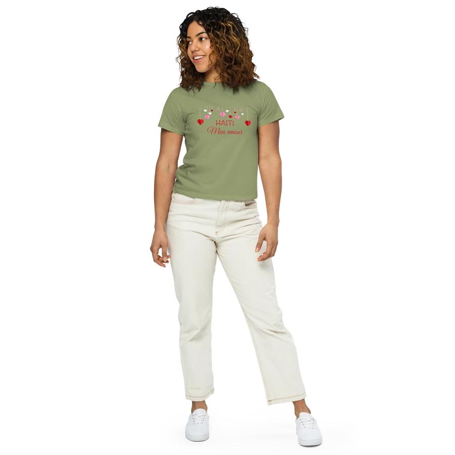 Haiti Mon Amour Women Hearts High-Waisted Tee product image (7)