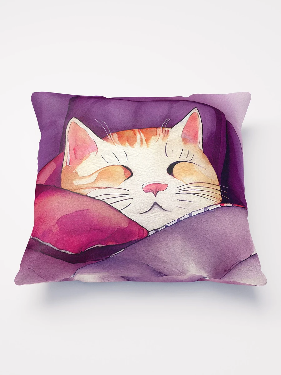 Face of Contentment - Cat Throw Pillow product image (2)