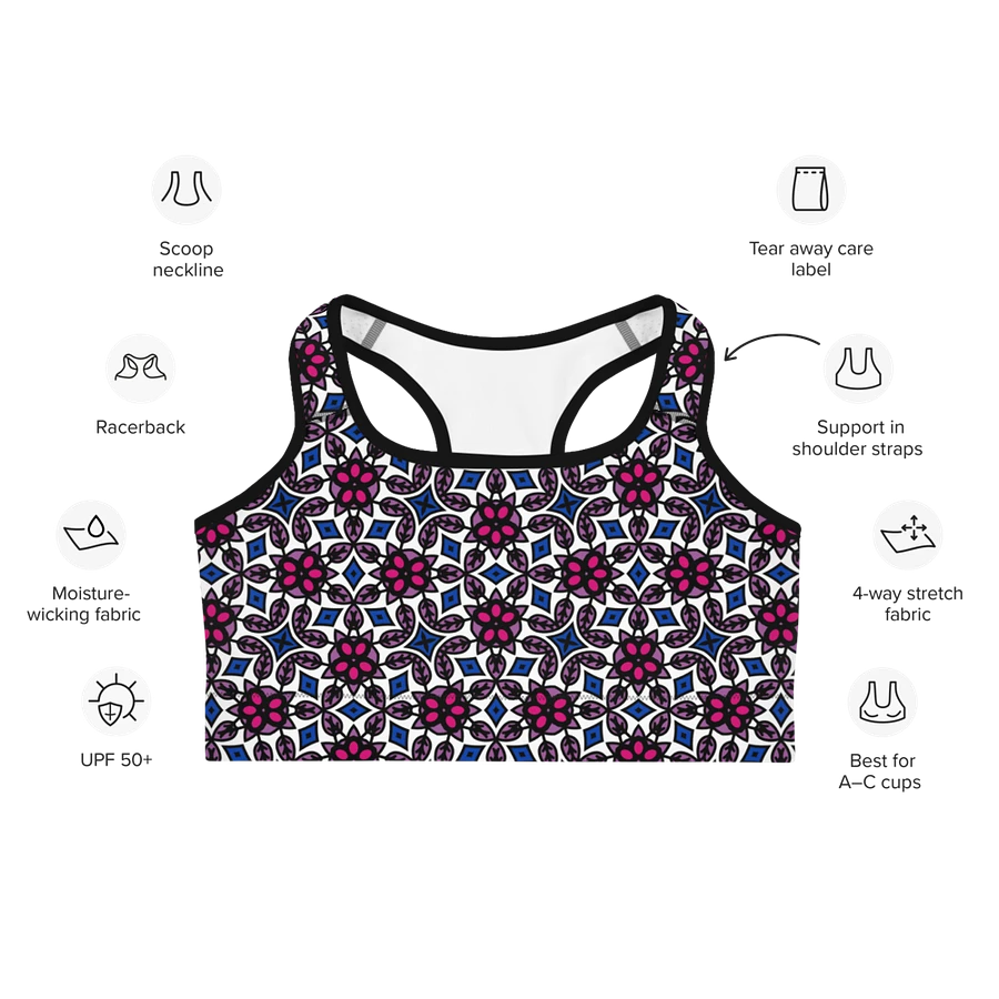 Bi Abstract (2) - Sports Bra product image (5)