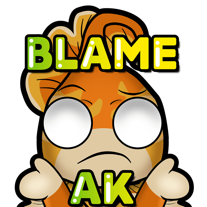 FTLAK's Blame Ak stickers product image (1)