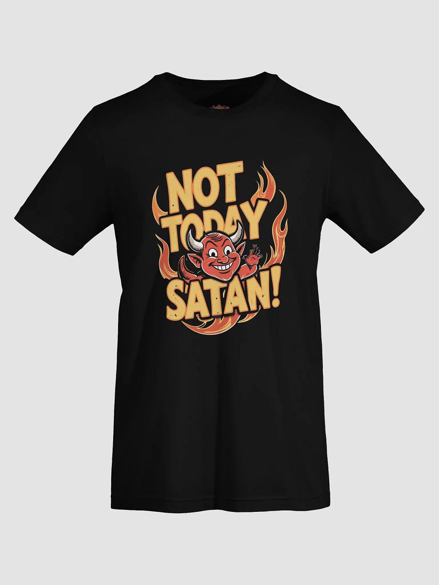 Flaming Devil 'Not Today Satan!' T-Shirt product image (4)