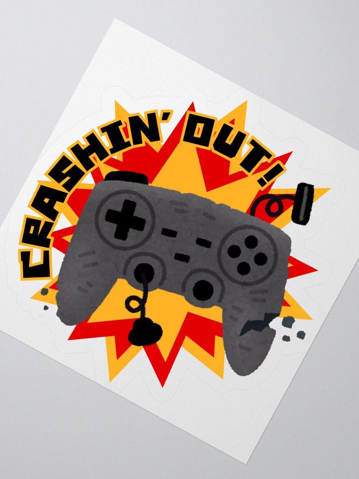 CRASHIN' OUT! Controller Kiss Cut Stickers product image (5)
