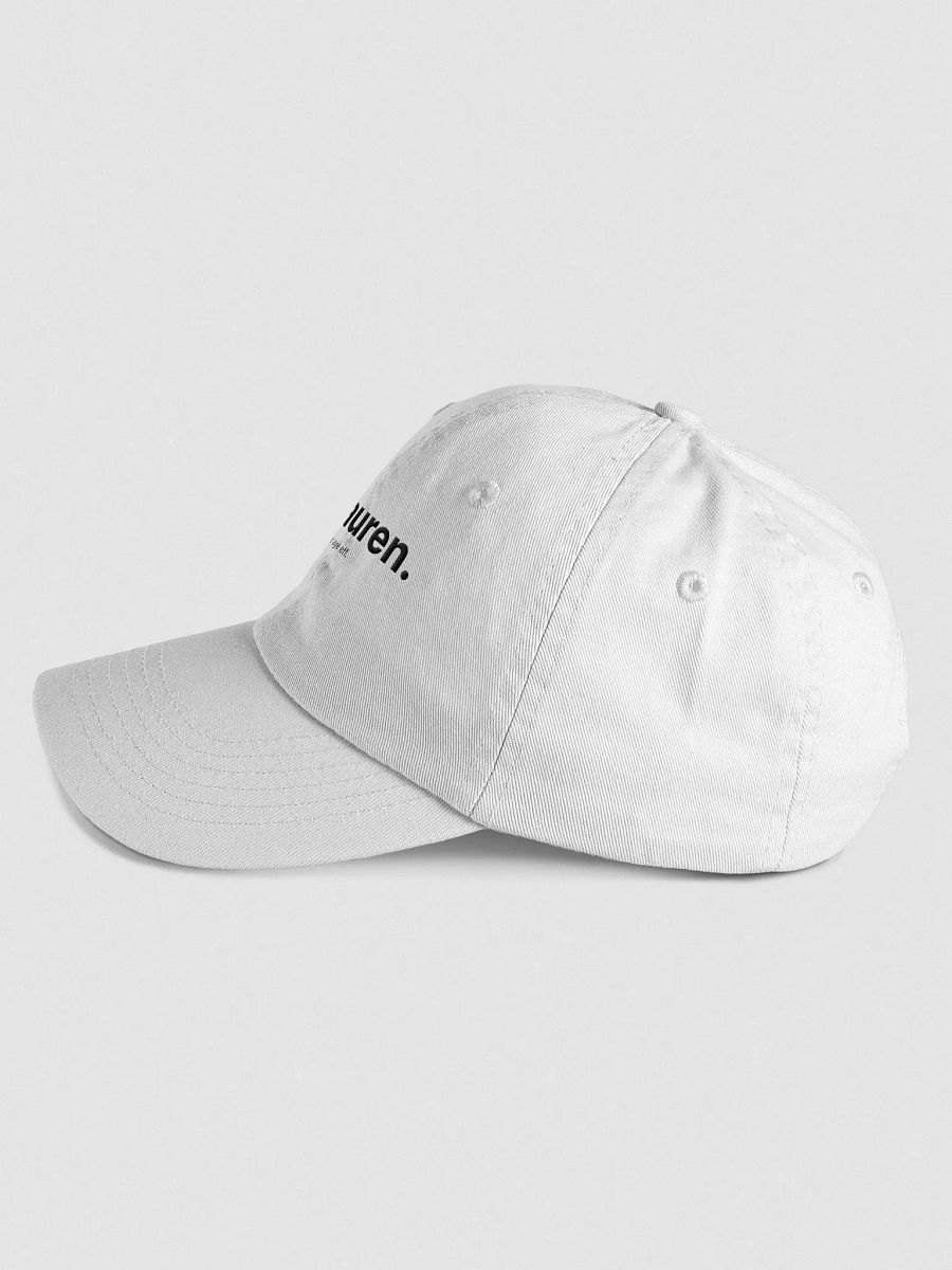 lauren's youth white dad hat product image (3)